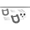 Ekena Millwork Premium Horseshoe Barn Door Hardware Set w/ 4' Track for 1 3/8" Doors, Flint Gray GB60013H24FG - alternate 1